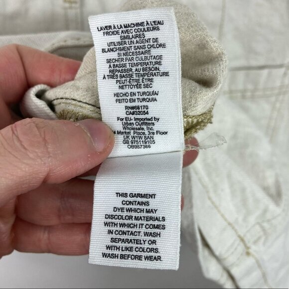 NWT Free People Splendour Oatmeal Paperbag Waist Skirt Off White Size 6 Bohemian - Picture 14 of 15